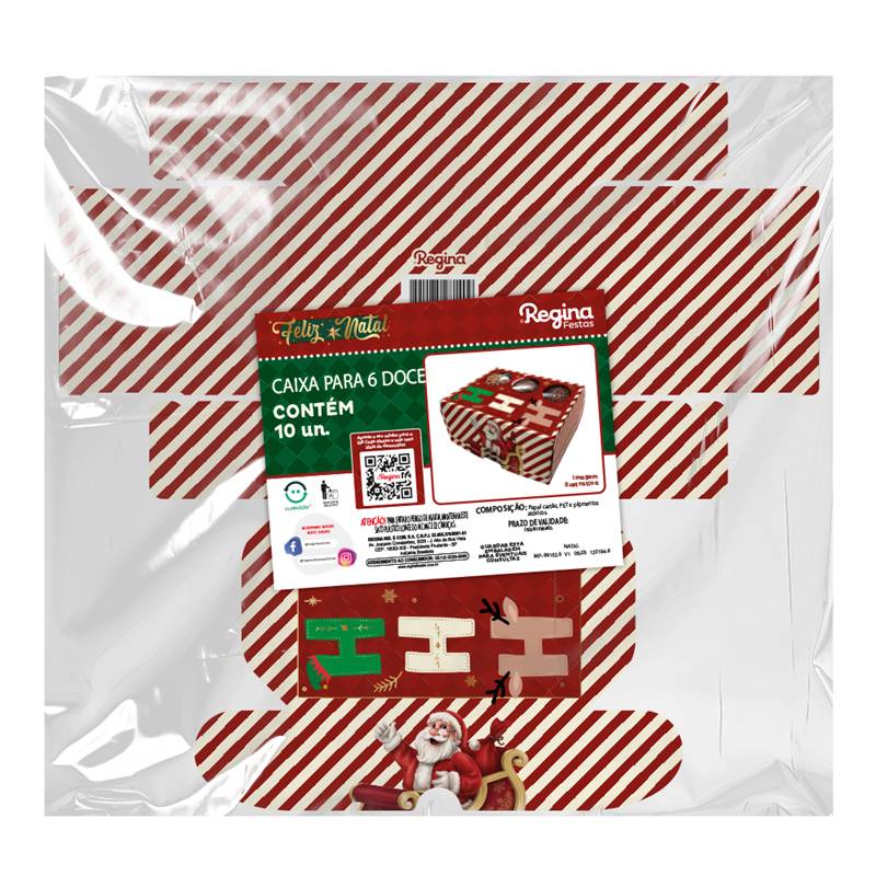 CAIXA 6 DOCES HOHOHO NATAL CLÁSSICO - UN