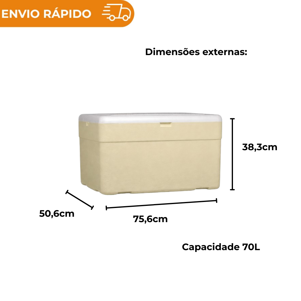 Caixa de Isopor Térmica EPS Tamanhos Variados