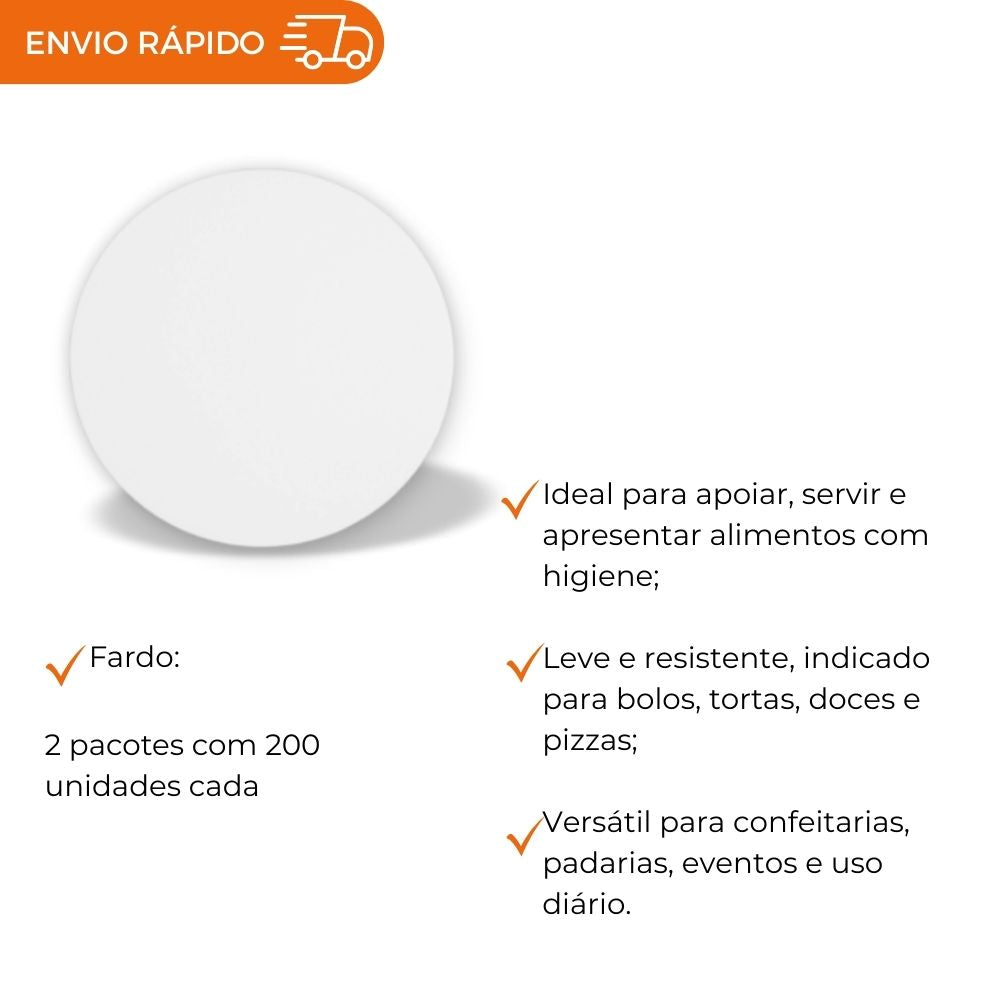 DISCO ISOPOR BRANCO 15CM - ISO-15 - FD C/2X200