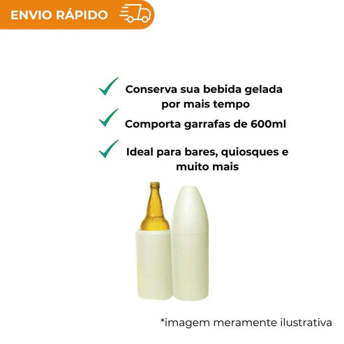 PORTA GARRAFA DE ISOPOR 600 ML - FD C/20X1