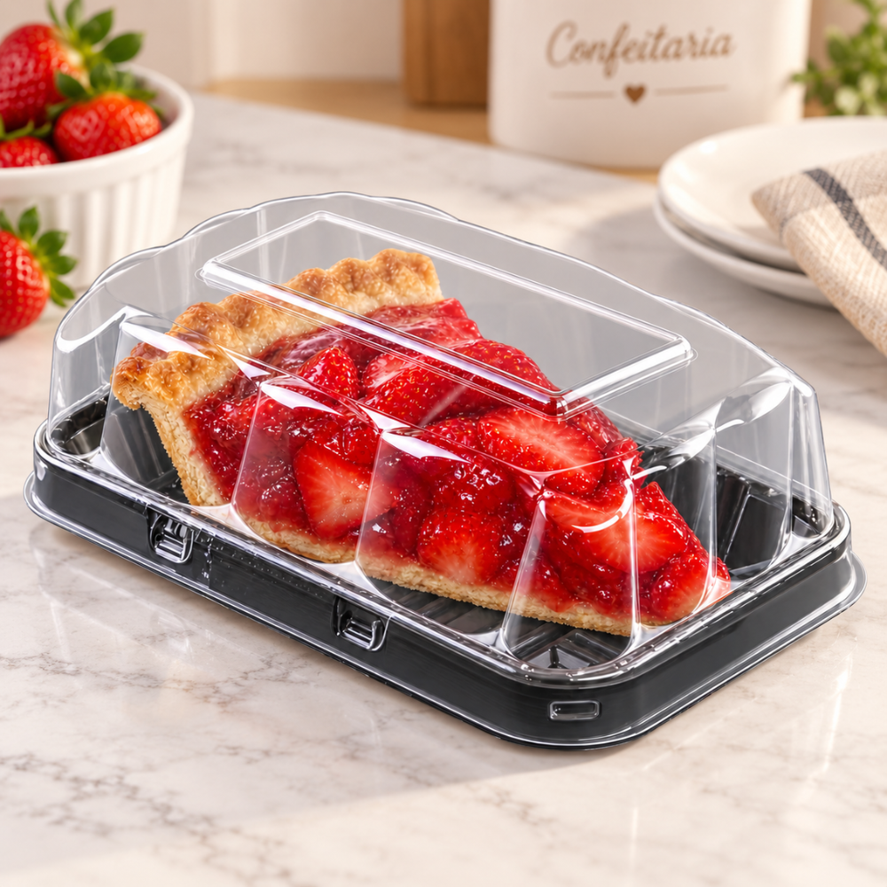 EMBALAGEM PET FATIA TORTA PT MINI G 62S - CX C/150