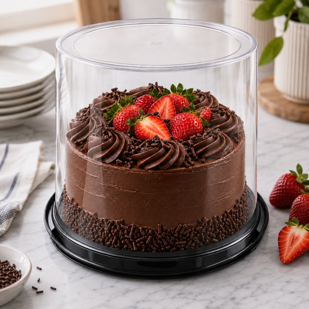 EMBALAGEM PET TORTA ALTA GOURMET G 58CT - CX C/20
