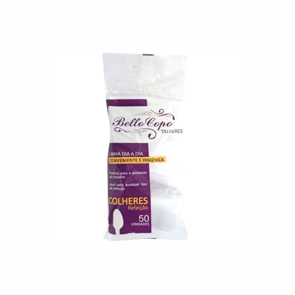 COLHER REFEICAO BRANCA FORTE- TBFCRB-50F - CX C/10X50
