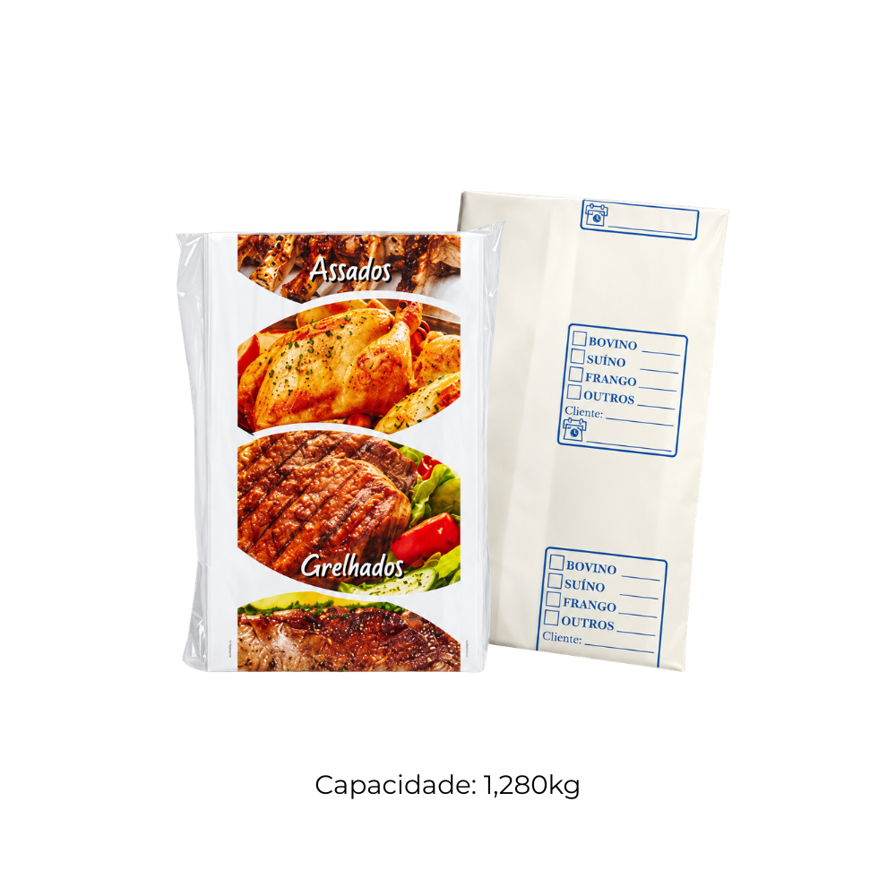 SACO TERMICO PARA FRANGO ASSADO - CX C/100