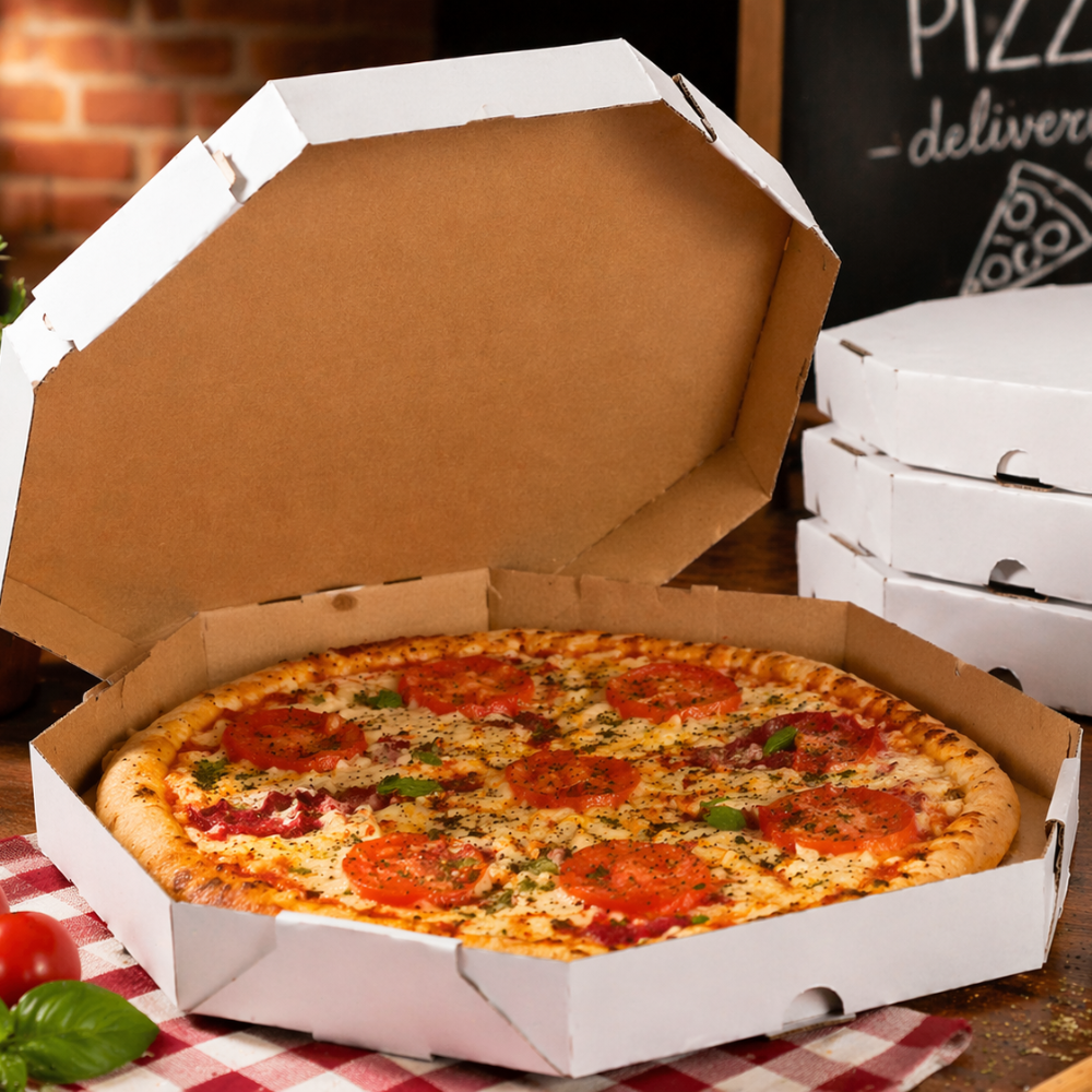 EMB. P/PIZZA 40CM BRANCA S/IMPRESSAO - PC C/25