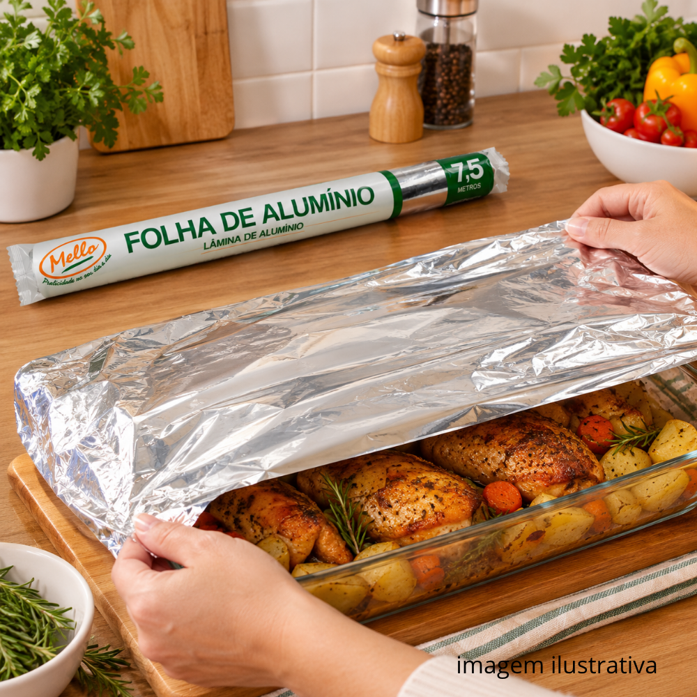 ROLO DE ALUMINIO 30X7,5M - CX C/25