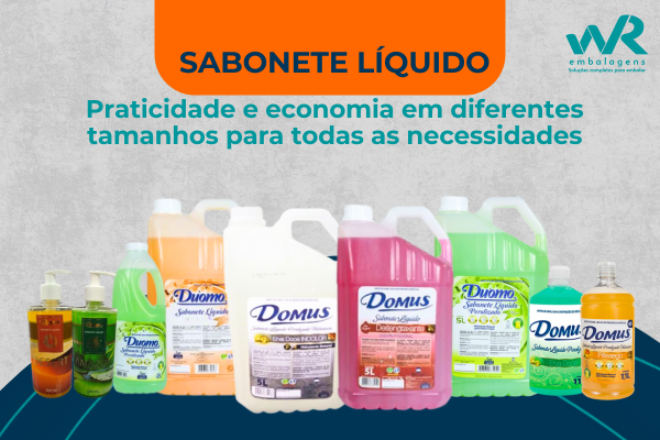 Sabonete líquido: praticidade e economia