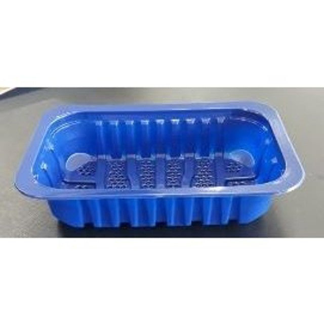 BANDEJA ALTA BARREIRA 15X23X5,5 AZUL - CX C/400