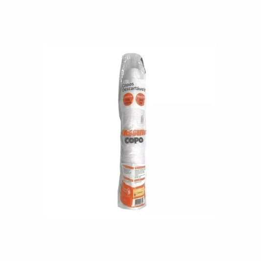 COPO 200 ML DESC. PS BRANCO - CMSB-200 - CX C/25X100