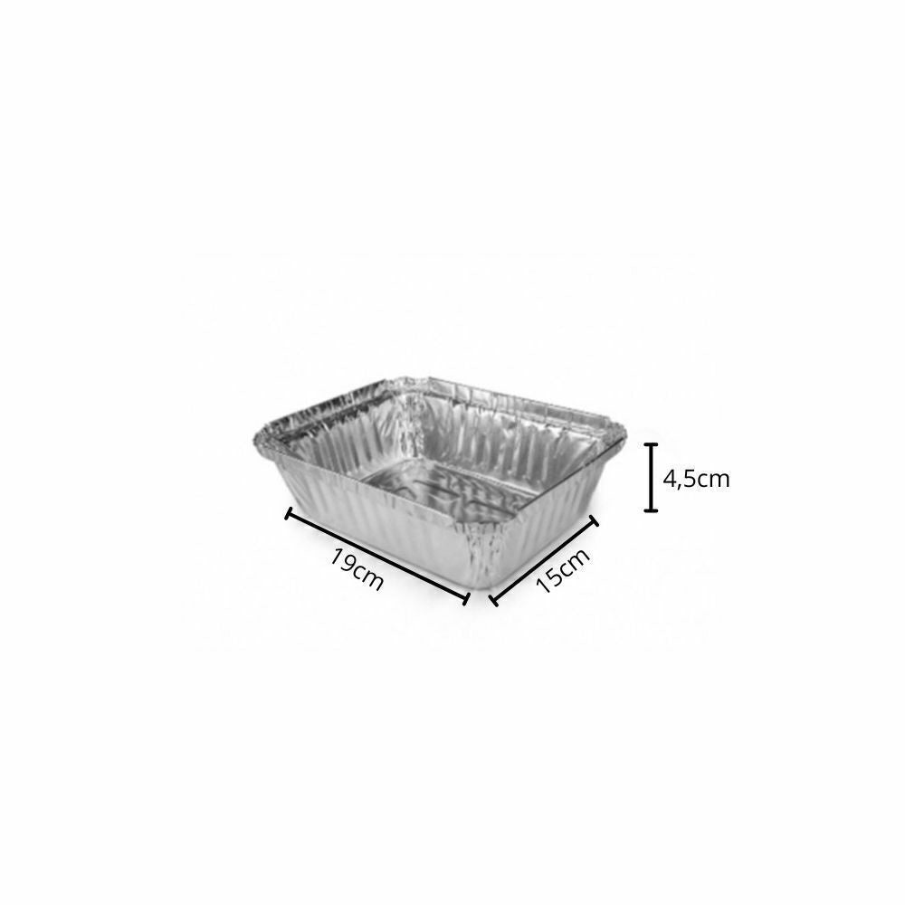 BANDEJA RET C/ TAMPA - 1000ML M160 - CX C/100