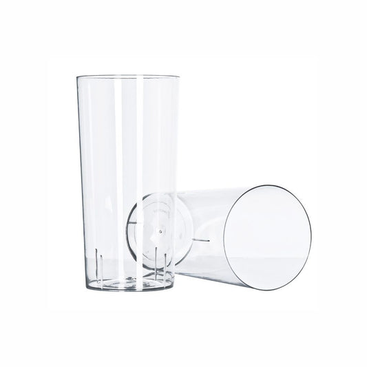 COPO ACRÍLICO TRANSPARENTE 340ML MODELO CPS-340, CAIXA COM 120 UNIDADES.