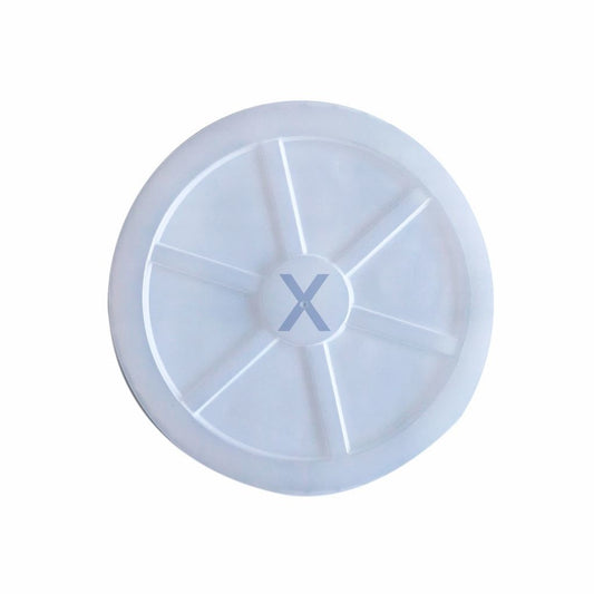 TAMPA PLASTICA 300ML TRANSP PS- TPTF-300 - CX C/10X100