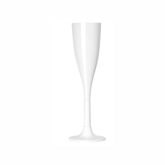 TACA P/CHAMPAGNE 120ML PMMA BRANCA - CX C/14X4