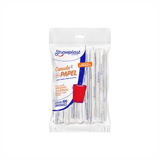 CANUDO PAPEL BRANCO SACHE 6MM - CX C/10X100