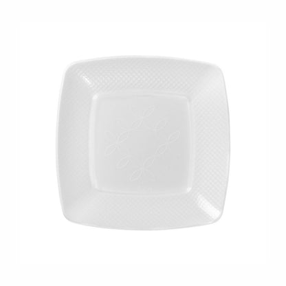 PRATO QUADRADO BRANCO 15CM - PQB-015 - CX C/14X10