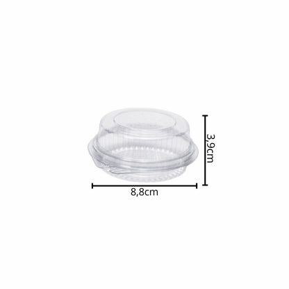 EMBALAGEM PET 1 DOCE REDONDO ART P 642B - CX C/300