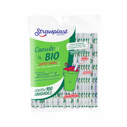 CANUDO BIO SUPER SHAKE 10MM - CRISTAL PP - CX C/15X100