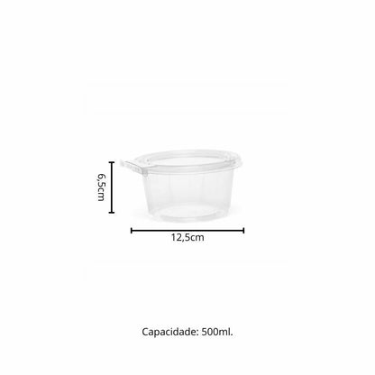 POTE 500ML COM LACRE PET - F771 - CX C/100