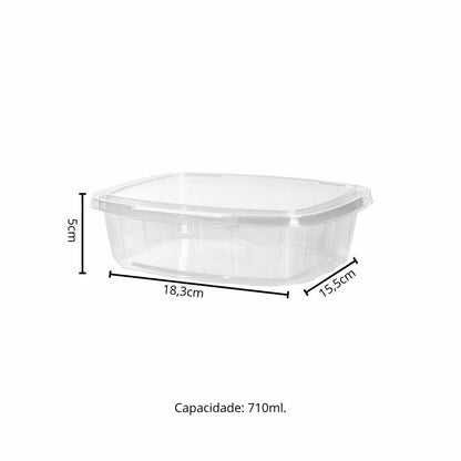 POTE 710ML COM LACRE RETANGULAR - F981 - CX C/100