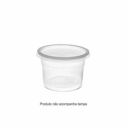 POTE 350ML PP S/TAMPA CRISTAL - G 310 - CX C/500