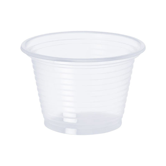 POTE 100ML S/TAMPA TRANSP PS - PTT-100 - CX C/20X100