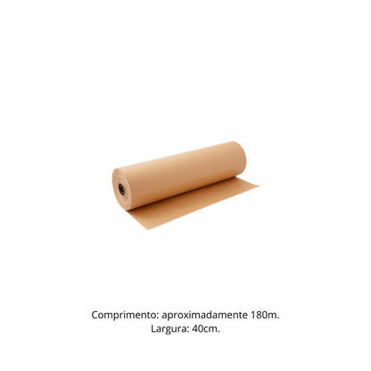 BOBINA DE PAPEL KRAFT LISA -  40CM - UN