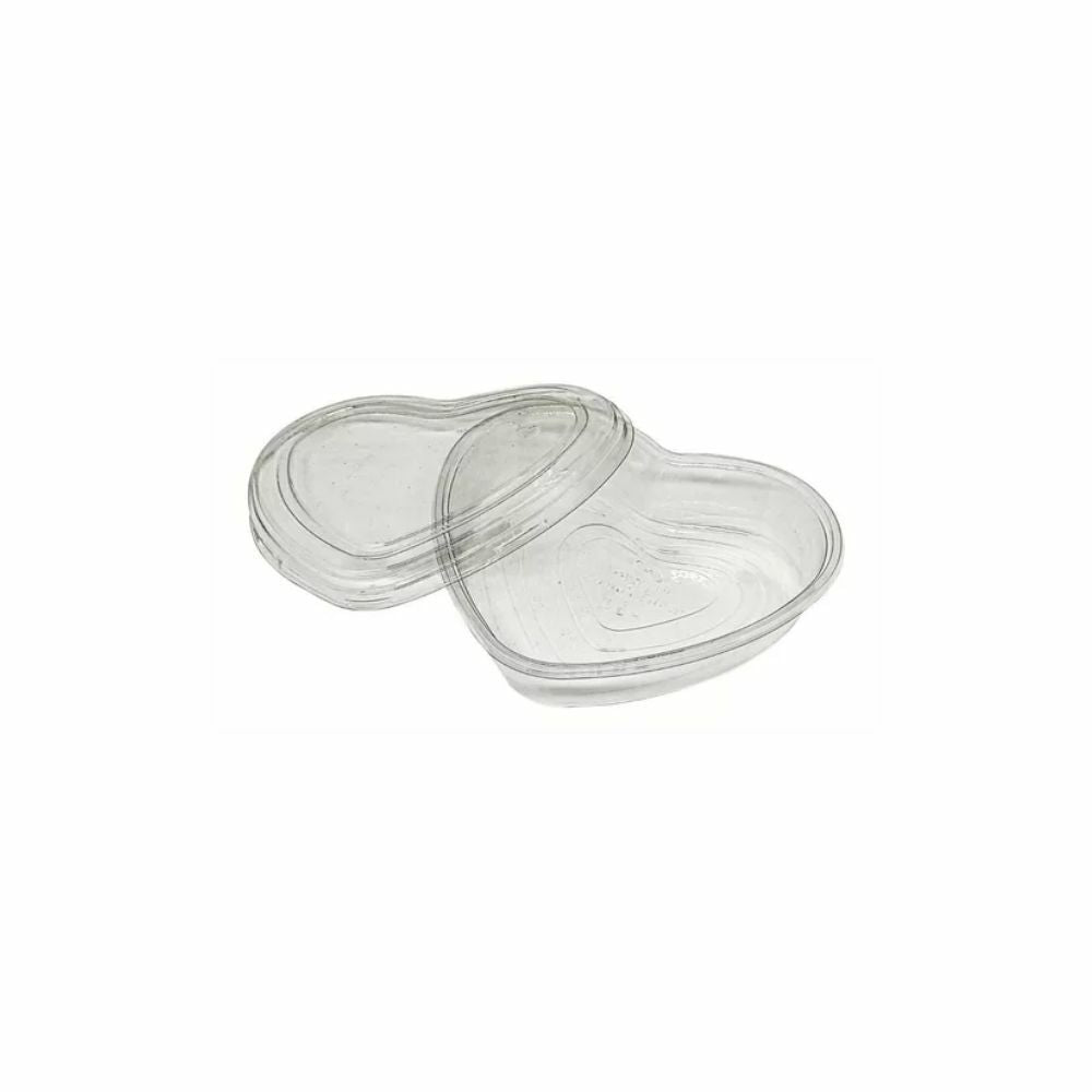 EMBALAGEM PET DOCE CORAÇÃO G 620 – 260ML – 165MM × 145MM × 33MM – CAIXA COM 200 UNIDADES – TAMPA ARTICULADA