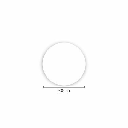 DISCO ISOPOR BRANCO 30CM - TDI-30 - FD C/2X200