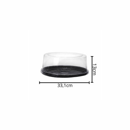 EMBALAGEM PET TORTA GRANDE PT - P 60A - CX C/50