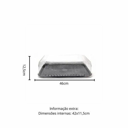 EMBALAGEM PET TORTA JUMBO PT - G 78M - CX C/20