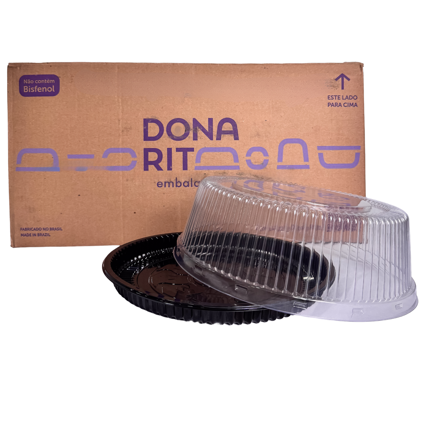 EMBALAGEM PET TORTA MINI PT - D 56M - CX C/50