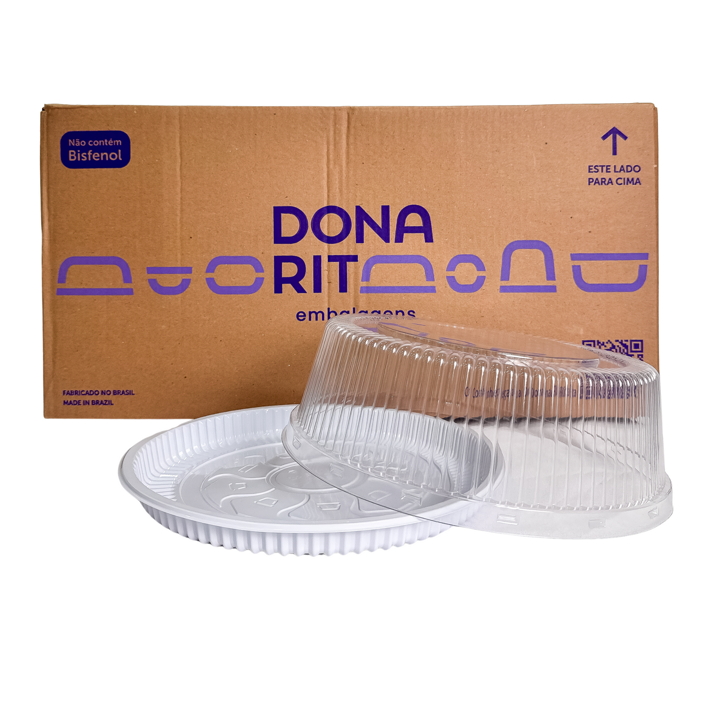 EMBALAGEM PET TORTA MINI BR - D 56M - CX C/50