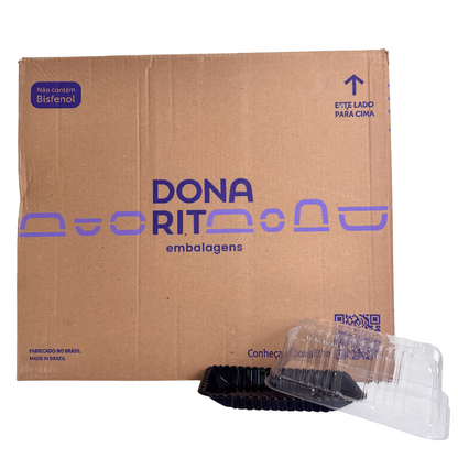 EMBALAGEM PET FATIA TORTA PT MINI  D 62R - CX C/150