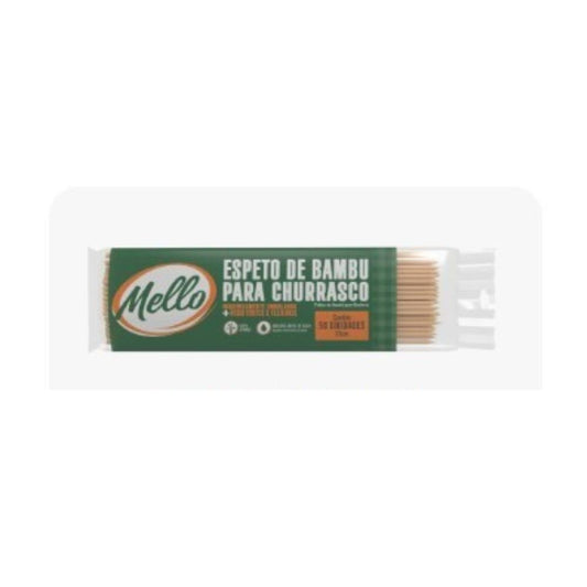 ESPETO PARA CHURRASCO BAMBU 25CM - PC C/50