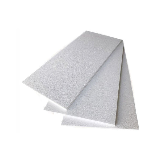 PLACA DE ISOPOR EPS 100MM – 50X100CM – EMBALAGEM COM 2 UNIDADES – USO TÉRMICO E ACÚSTICO