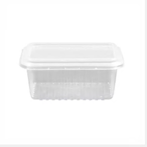 POTE 500ML C/TAMPA RETANGULAR - PP - PC C/24