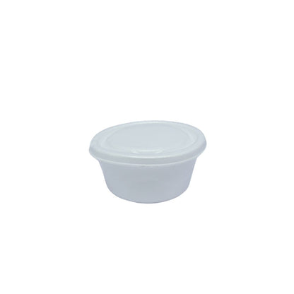 MARMITEX DESCARTÁVEL DE ISOPOR 500ML COM TAMPA PT-500, CAIXA COM 100 UNIDADES.