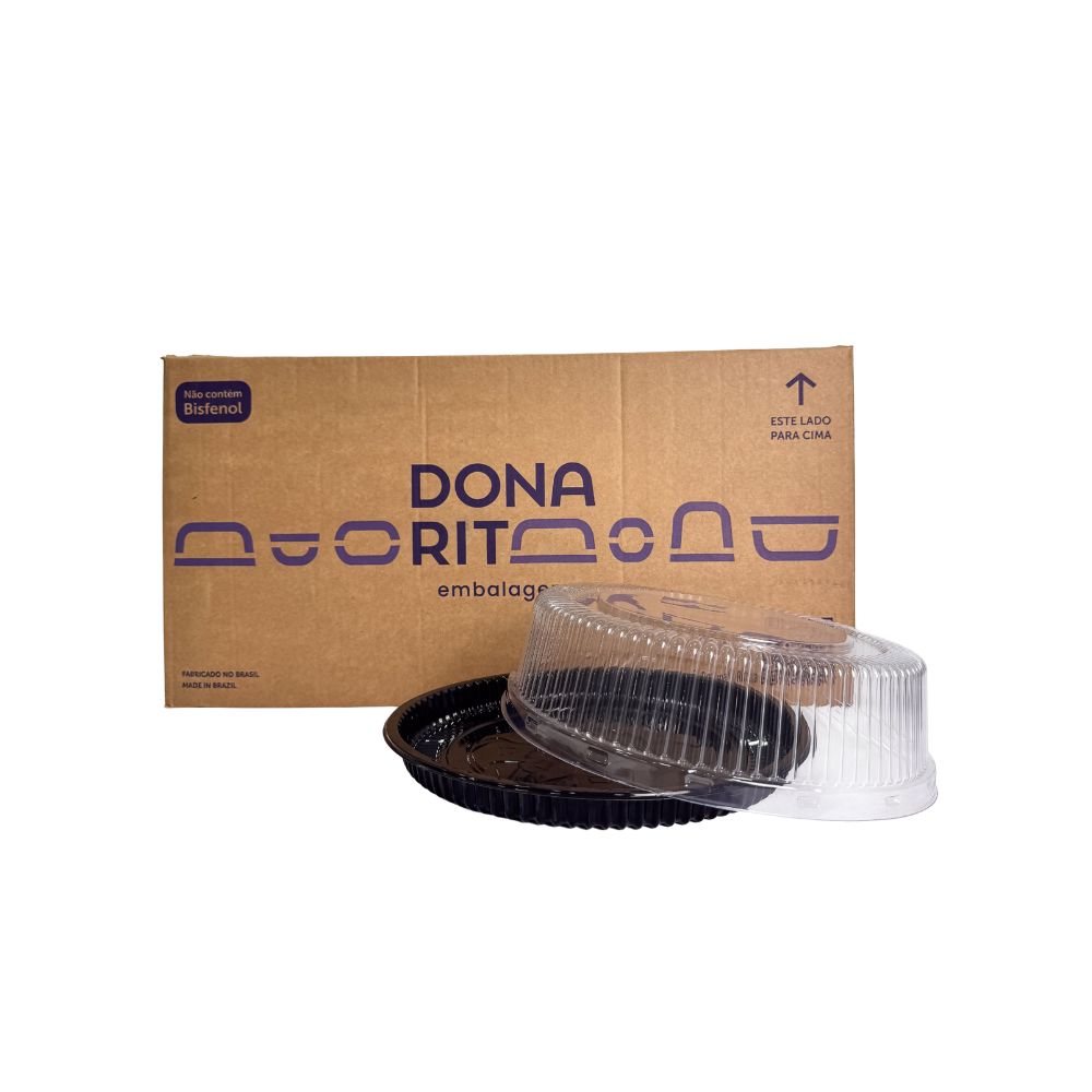 EMBALAGEM PET TORTA MINI PT - D 56B - CX C/50