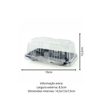 EMBALAGEM PET FATIA TORTA PT MINI G 62M - CX C/150