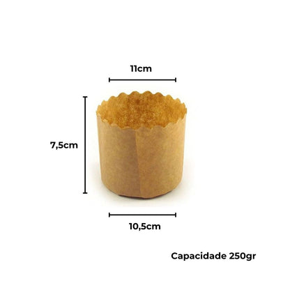 ASSADEIRA P/PANETONE 250G - PC C/100