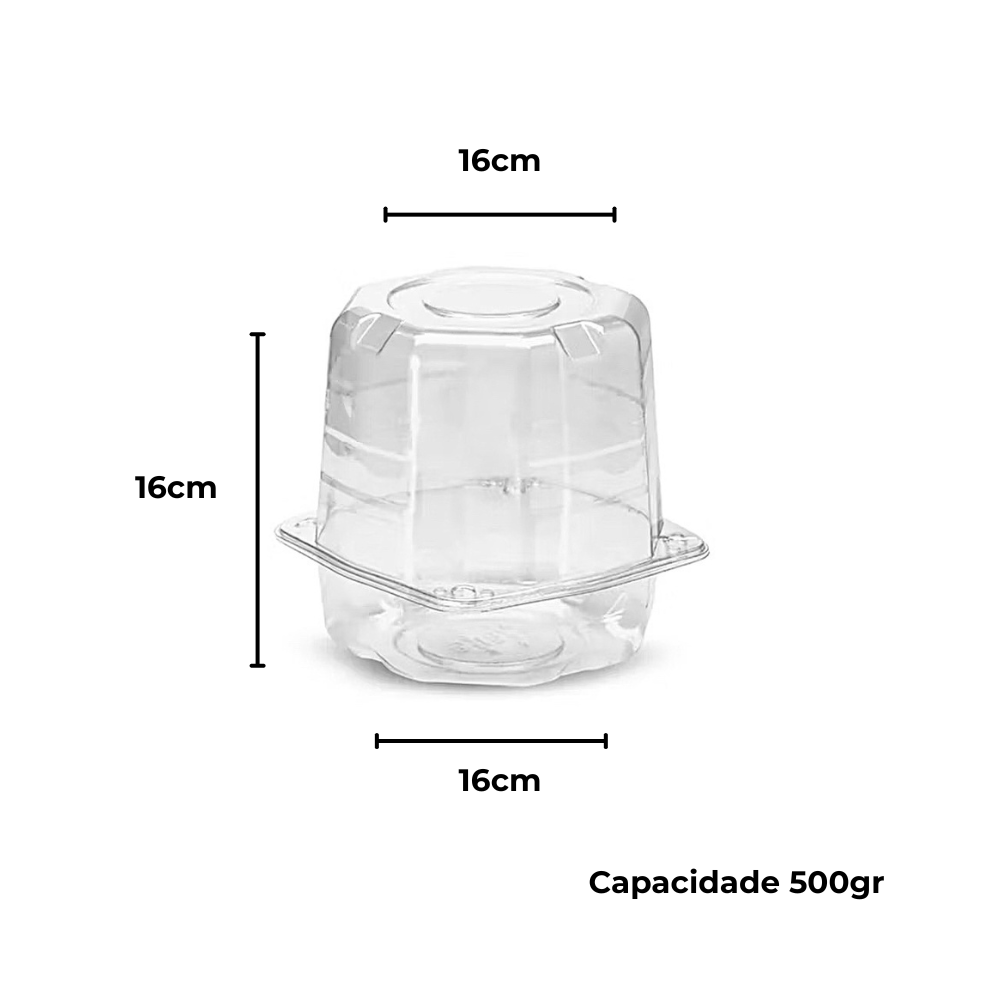 EMBALAGEM PET PANETONE CR - G 33 - CX C/100