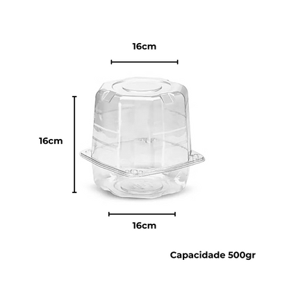 EMBALAGEM PET PANETONE CR - G 33 - CX C/100