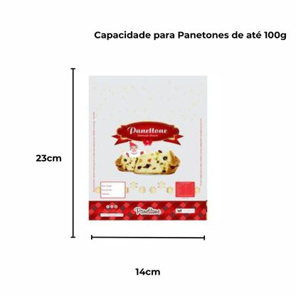 SACO PLAST POLIPROP IMPR PANETONE 14X23 - PC C/100
