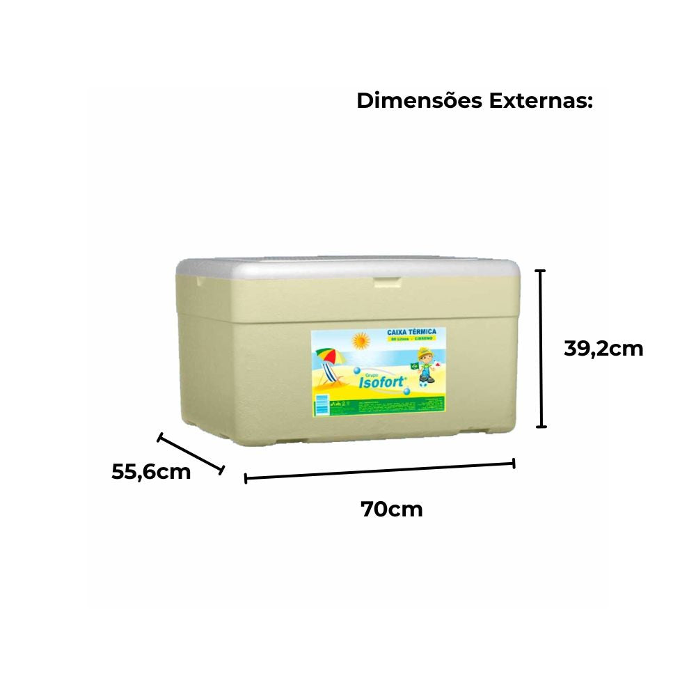 Caixa de Isopor Térmica 80L - Unidade