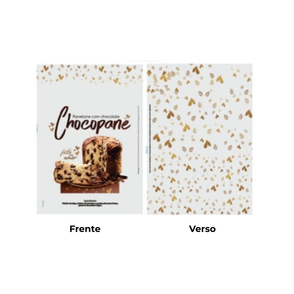 SACO PLAST POLIPROP IMPR CHOCOPANE 25X35 - PC C/100