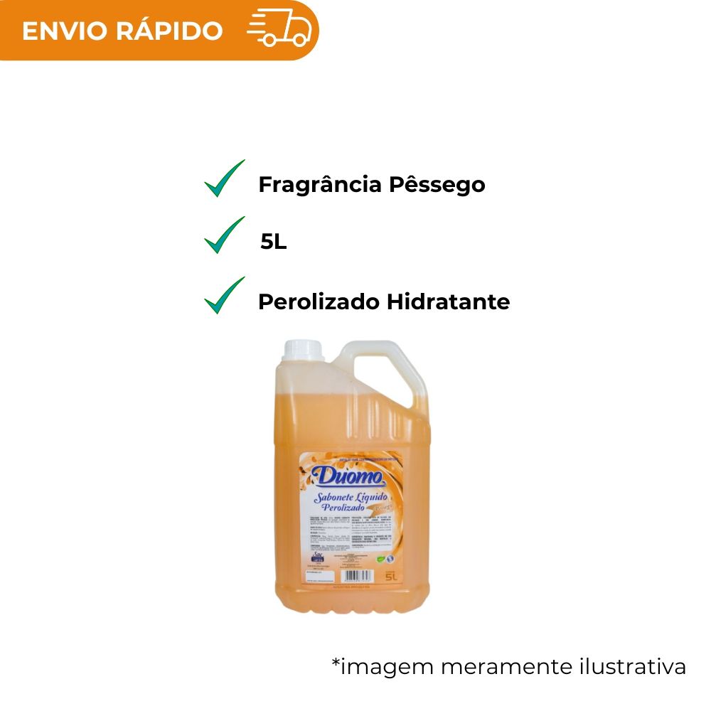 SABONETE LIQ PEROL. DUOMO PESSEGO 5L - UN