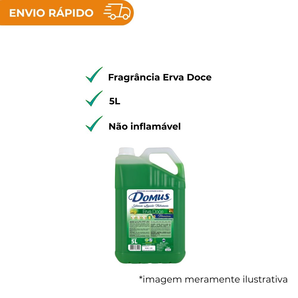 SABONETE LIQ DOMUS ERVA DOCE 5L - UN