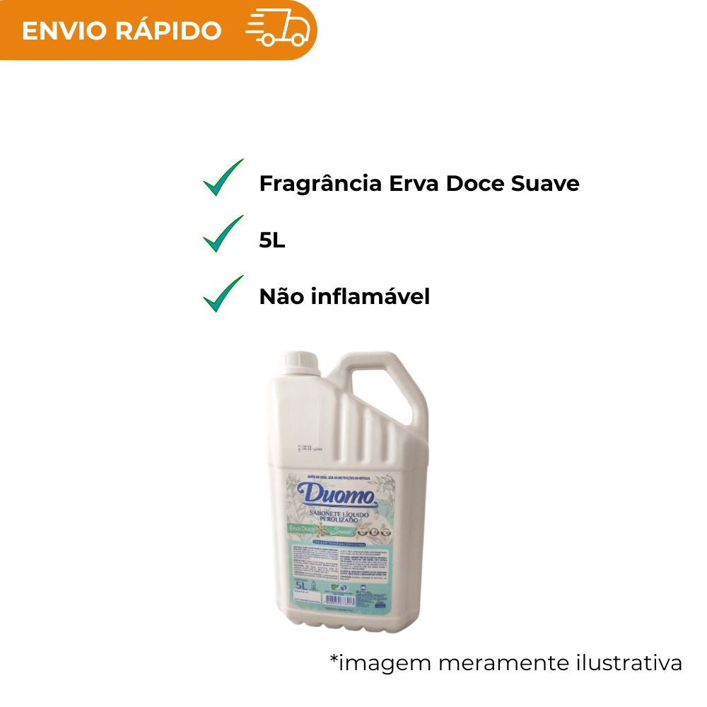 SABONETE LIQ DUOMO ERVA DOCE SUAVE 5L - UN