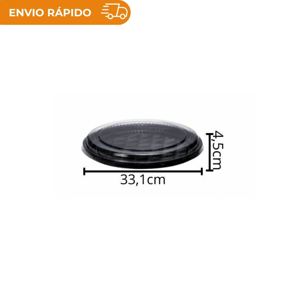 EMBALAGEM PET P/ PIZZA RASA PT - P 60 - CX C/50