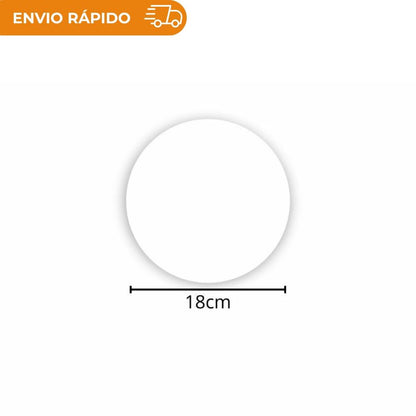 DISCO ISOPOR BRANCO 18CM - FD C/2X200